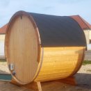 sauna tonneau de terrasse compact