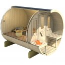 Vue 3D du Tonneau sauna 250
