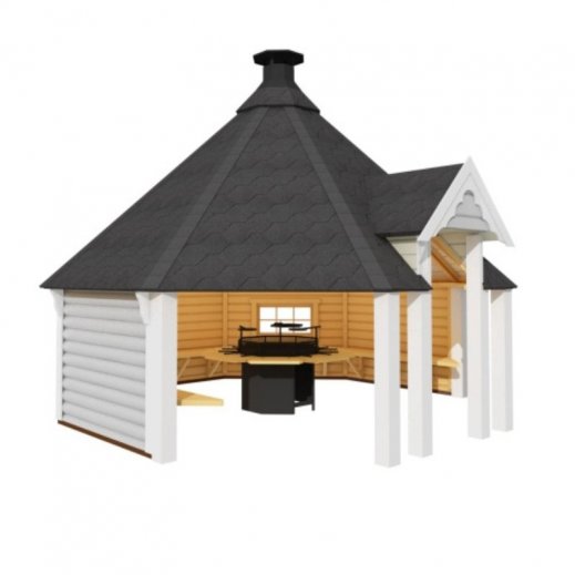 Abri Nordique Grill 15m: Grill couvert ouvert