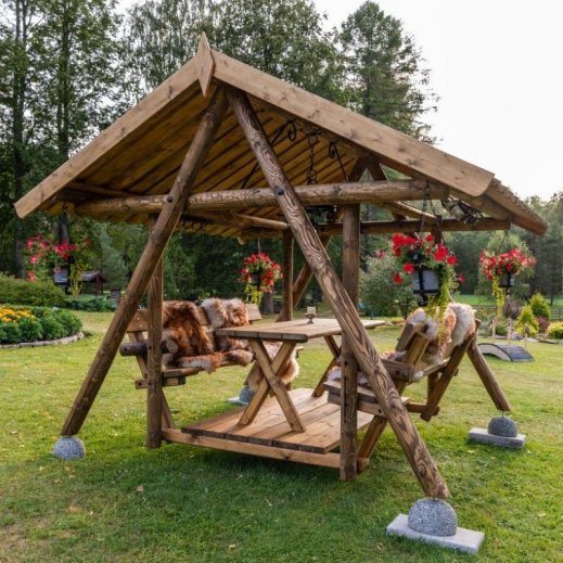 Balancelle Pique- Nique en bois  � 8 pers