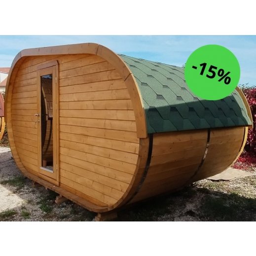 cabane ovale habitable porte vitre verre tremp