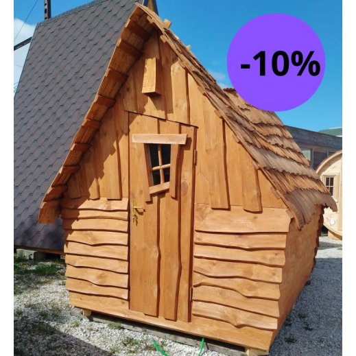 Cabane f�erique 2 personnes marron