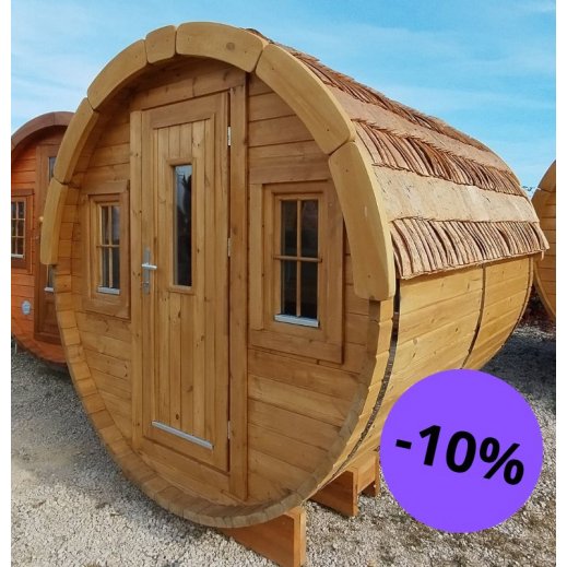 Glamping Tonneau 2.40m en pin