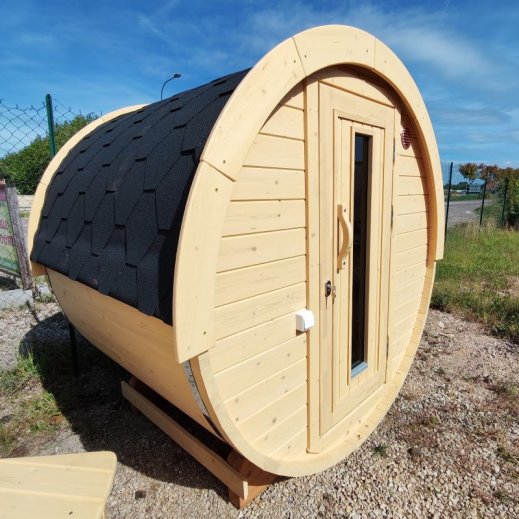 Tonneau Sauna compact pour 2 � 4 personnes