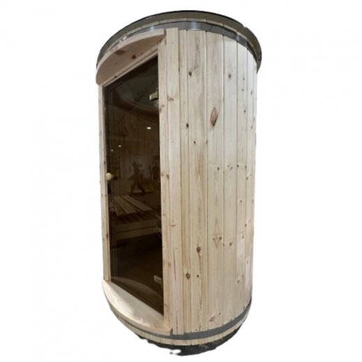 Tonneau Sauna Vertical en pin massif
