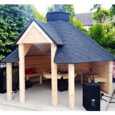 Abri Nordique Grill ≈ 9m - hexagonal