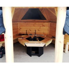 Abri Nordique Grill ≈ 9m - hexagonal