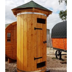 Piscine en bois hors sol- Chauffée au bois – Drôle de Cabane