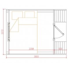 Bungalow Western 3m Pin