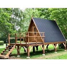 Cabane Tipi 4 pers sur pilotis kit 