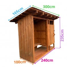 Cabine de plage- 2 espaces