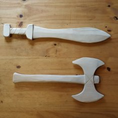 Pack Viking/ Lot de 2: hache et glaive