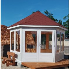 Pavillon Vitr 9m2  hexagonal