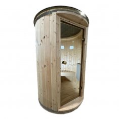 Tonneau Sauna Vertical- toit panoramique