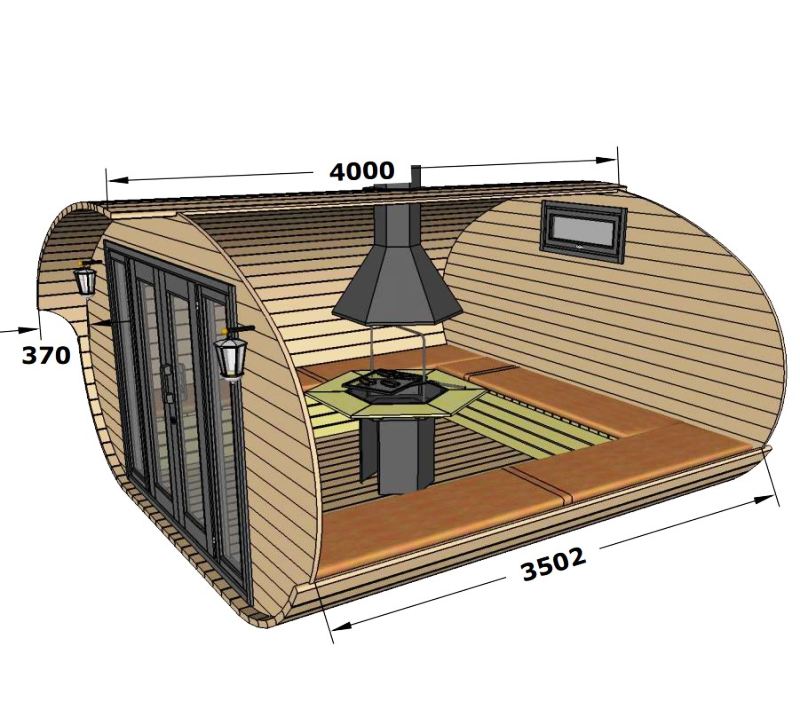 Abri Oval Grill– Drôle de Cabane