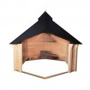Abri Nordique 9m: parfait pour abriter votre salon de jardin