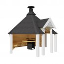 Grill couvert en pica: libert de mouvement, et ouverture sur le paysage