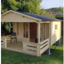 Chalet de jardin avec terrasse