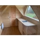 cabane ferique quipe kitchenette et lectricit