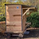 Cube sanitaire mobile en bois