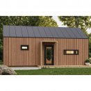 Maison en bois 50m toiture shingle ou mtal