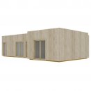 Maison en bois Cube 50m- teinte extrieur au choix