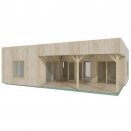 Maison en bois 47m� coloris au choix