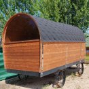 roulotte cowboy habitable demie- lune arrire