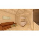 Studette de jardin- 3 espaces intrieurs distincts