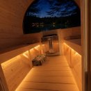 Tonneau Sauna compact pour 2 � 4 personnes