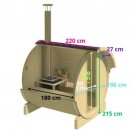 Tonneau sauna pica massif