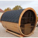 Tonneau sauna 2m50 avec terrasse