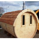 Tonneau Sauna fentres avant ou arrire