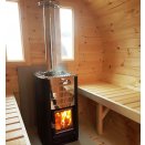 Sauna tonneau chaudi�re bois