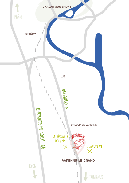 Carte emplacement showroom drle de cabane