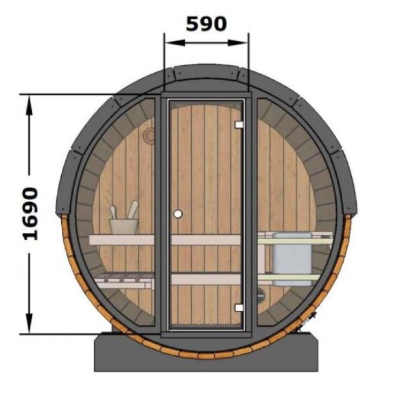 Plan terrasse sauna